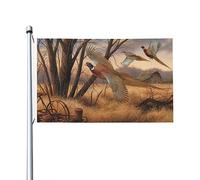 Drapeau de chasse au faisan de 9,6 x 1,5 m, bannière amusante pour l'extérieur, les vacances, le jardin, la cour, la pelouse, bannière double face pour décoration intérieure et extérieure