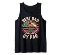 Drapeau de chasse et de pêche pour Disc Golf Frisbee Dad Best Dad By Par Débardeur