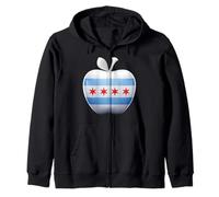 Drapeau de Chicago, grève des Enseignants, Protestation | Éducation syndicale 2026 Sweat à Capuche