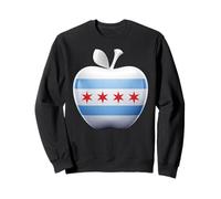 Drapeau de Chicago, grève des Enseignants, Protestation | Éducation syndicale 2026 Sweatshirt