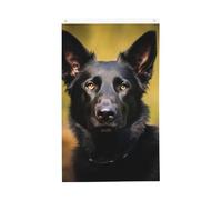 Drapeau de chien de berger allemand noir de 9,6 x 1,5 m - Drapeau de jardin vertical double face - Drapeau de jardin pour l'extérieur de la cour - Drapeau de fête amusant - Décoration de la maison
