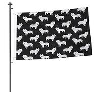 Drapeau de chien des Grandes Pyrénées 2x3 FT double face à l'extérieur, grande bannière maison drapeau cour décoration extérieure