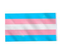 Drapeau de couleur arc-en-ciel drapeau transgenre fierté de genre drapeaux LGBT avec rayures colorées bleu blanc 90x150cm.