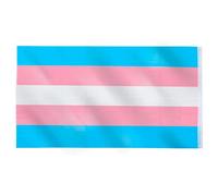 Drapeau de couleur arc-en-ciel drapeau transgenre fierté de genre drapeaux LGBT avec rayures colorées bleu blanc 90x150cm..