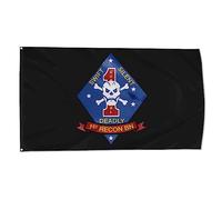 Drapeau De Cour 1Er Bataillon De Reconnaissance Bannières Éclatantes Décoratif Drapeaux De Maison Pour Chambres Dortoirs Accessoires 90X150Cm