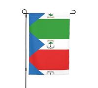 Drapeau de cour - 30,5 x 45,7 cm, drapeau de la Guinée équatoriale imprimé drapeau décoratif de jardin, terrasse, balcon, jardin, pelouse