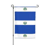 Drapeau de cour - 30,5 x 45,7 cm, drapeau décoratif El Salvador imprimé pour jardin, terrasse, balcon, jardin, pelouse