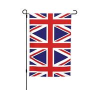 Drapeau de cour - 30,5 x 45,7 cm, drapeau du Royaume-Uni imprimé drapeau décoratif pour jardin, terrasse, balcon, jardin, pelouse