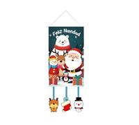 Drapeau de cour de Noël, design d'ornements festifs imperméables, bannière décorative, drapeau de jardin, impression vive avec résistance aux intempéries, accessoires de vacances pour patio, porche