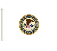 Drapeau De Cour Département De Banner, Bureau Fédéral Des Prisons Décoration Bannière Éclatantes Suspendre Drapeau De Festival Pour Clubs Fêtes Dortoirs 90X150Cm