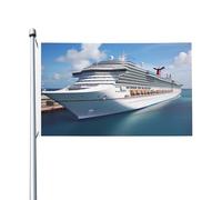 Drapeau de cour double face de 0,9 x 1,5 m pour extérieur/intérieur - Drapeau de croisière - Bannières de bienvenue pour jardin, maison, vacances, décoration de la maison, drapeau de jardin