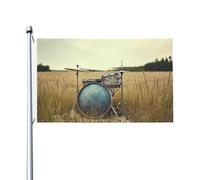 Drapeau de cour double face de 0,9 x 1,5 m pour extérieur/intérieur, drapeau de musique sur le terrain, bannières de bienvenue pour jardin, maison, vacances, décoration de maison, drapeau de jardin