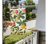 Drapeau de cour double face de 61 cm x 0,9 m pour extérieur/intérieur, drapeaux brise, plantes et fruits, bannières de bienvenue pour jardin, maison, vacances, décoration d'intérieur, drapeau de