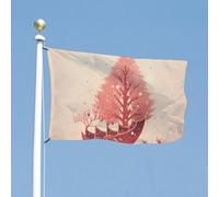 Drapeau de cour double face de 88,9 x 150 cm - Crèche de Noël - Drapeau de bienvenue pour l'extérieur - Bannière de vacances avec œillets en laiton - Drapeau de maison pour printemps et été - Grand
