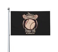 Drapeau De Cour Le Retour Est Toujours Plus Fort Que Le Revers Pour Le Baseball Décoration Bannière Éclatantes Avec Œillets Drapeau Pour Extérieure Chambres Fêtes 90X150Cm