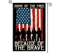 Drapeau De Cour Memorial Day Patriotic Veteran Usa 4 Juillet 30X45Cm Drapeau De Bienvenue Résistant Double Face Bannière Cour Pour Chambres Toutes Les Saisons Intérieure