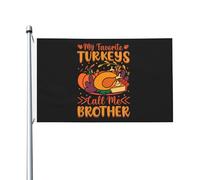 Drapeau De Cour Mes Poules Préférées M'Appellent Frère Décoration Bannière Suspendre Avec Œillets Drapeaux Pour Plage Vacances Clubs 90X150Cm