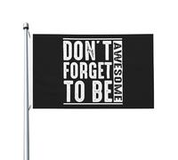 Drapeau De Cour N'Oubliez Pas D'Être Génial Bannières Décoratif Imprimé Drapeau Maison Pour Clubs Plage Accessoires 90X150Cm