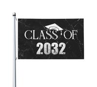 Drapeau De Cour Promotion 2032, Remise Des Diplômes, Lycée, Dernière Année D'Université Décoration Bannière Éclatantes Décoratif Drapeau De Festival Pour Fêtes Porte Intérieure 90X150Cm