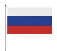 Drapeau De Cour Russie Russe Bannière Cour Durable Double Face Drapeaux Pour Événement Plage Intérieure 152X90Cm