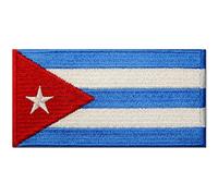 Drapeau de Cuba Cubain Emblème national Brodé à Repasser ou à Coudre Patch