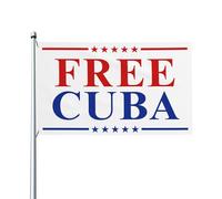Drapeau de Cuba gratuit Viva Cuba Libre Patria Y Vida, bannière de 3x5 pieds, drapeaux d'extérieur aux couleurs vives