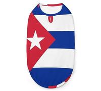 Drapeau de Cuba pour Animaux de Compagnie, Gilet Mignon pour Chien, T-Shirt Doux sans Manches pour Chiot, Chat, L