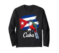 Drapeau de Cuba Tocororo Oiseau Patriotique Fierté Manche Longue