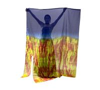 Drapeau de culte léger et flexible 190,5 x 139,7 cm avec tige liturgique, louange, culte, danse, drapeau de culte