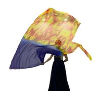 Drapeau de culte léger et flexible 190,5 x 139,7 cm avec tige liturgique, louange, culte, danse, drapeau de culte