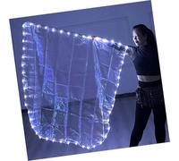 Drapeau de culte lumineux à LED avec poteaux extensibles, design semi-circulaire, bannières pour louange et danse, accessoires de danse religieuse