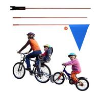 Drapeau de cycle | Drapeau de vélo en polyester | Mât de drapeau de vélo en polyester résistant à la déchirure pour vélo et extérieur
