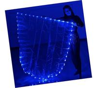 Drapeau de danse lumineux à LED avec poteaux extensibles, bannières de louange semi-circulaires pour adultes et filles