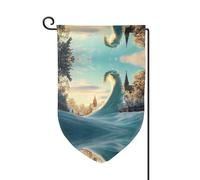 Drapeau de décoration de cour unique - Design personnalisé pour le printemps et le jardin, drapeaux d'extérieur double face en polyester durable pour cour, porche et patio Beau rendu de conte de fées