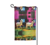 Drapeau de décoration de cour unique - Design personnalisé pour le printemps et le jardin, drapeaux d'extérieur double face en polyester durable pour cour, porche et patio Agneau de rêve Taille unique