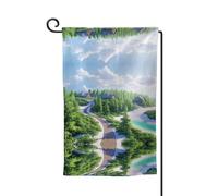 Drapeau de décoration de cour unique - Design personnalisé pour le printemps et le jardin, drapeaux d'extérieur double face en polyester durable pour cour, porche et terrasse, destination de vacances
