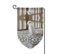 Drapeau de décoration de cour unique - Design personnalisé pour le printemps et le jardin, drapeaux d'extérieur double face en polyester durable pour cour, porche et patio dans le palais du désert