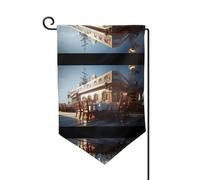 Drapeau de décoration de cour unique - Design personnalisé pour le printemps et le jardin, drapeaux d'extérieur double face en polyester durable pour cour, porche et patio taverne de pirates taille