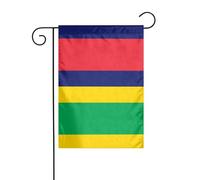 Drapeau de décoration de jardin de 30,5 x 45,7 cm, drapeau de jardin à suspendre, drapeau de l'île Maurice, drapeau de l'île Maurice, drapeau de Noël pour l'extérieur
