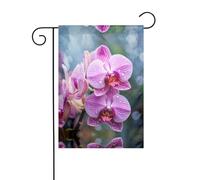 Drapeau de décoration de jardin de 30,5 x 45,7 cm, drapeau de jardin à suspendre, petit drapeau de jardin, fleur nationale malaisienne, drapeau d'hiver de Noël
