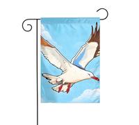 Drapeau de décoration de jardin de 30,5 x 45,7 cm, petit drapeau de jardin, mouettes volantes, drapeau d'extérieur de Noël