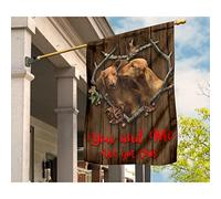 Drapeau De Décoration Durable Jardin Signe Supérieure Drapeaux De Pirate Décoration Pour Balcon Maison Porche Couple De Teckels Romantiques, Toi Et Moi, On Gère Ça M