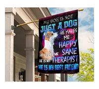 Drapeau De Décoration Supérieure Jardin Signe Coupe-Vent Et Étancheune Drapeau De Jardin Décoration Pour Porche Maison Patio Mon Corgi N'Est Pas Qu'Un Simple Chien, Il Me Rend Heureux M