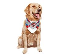 Drapeau De Défense De La Fédération De Russie Triangle pour Chiens Doux Et Confortable Bandanas Chien Chats Ajustable Chiens Bandana Foulards for Chiens De Petite, Moyenne Et Grande Taille