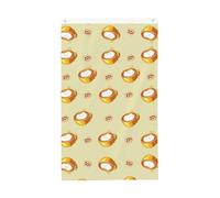 Drapeau de dessin animé chat café 0,9 x 1,5 m. Imprimé double face, vertical, tissu 100 % polyester, couleurs vives et durables.