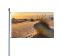 Drapeau de dunes de sable de 91 x 152 cm double face vertical pour jardin saisonnier avec œillets en laiton pour toile de fond photo, drapeau de cour pour intérieur et extérieur