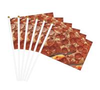 Drapeau de facilitation d'impression 3D pour pizza pepperoni - Léger - Décoration d'intérieur - Utilisation polyvalente