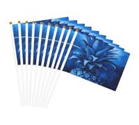 Drapeau de facilitation imprimé ananas bleu, léger, décoration d'intérieur, événements, utilisation polyvalente