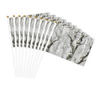 Drapeau de facilitation léger avec imprimé camouflage d'arbre blanc pour défilé de décoration d'intérieur événements polyvalents