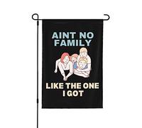 Drapeau de famille "Ain'T No Family Like The One I Got" "Ain'T No Family Like The One I Got" Drapeaux de jardin Petits drapeaux de jardin 12 x 18 cm Double face pour décoration extérieure